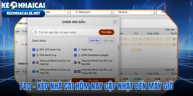 Giải đáp nhanh các thắc mắc phổ biến về kèo nhà cái hôm nay